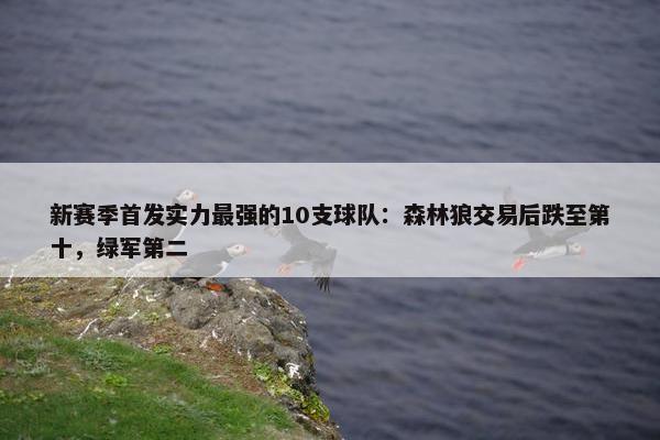 新赛季首发实力最强的10支球队：森林狼交易后跌至第十，绿军第二