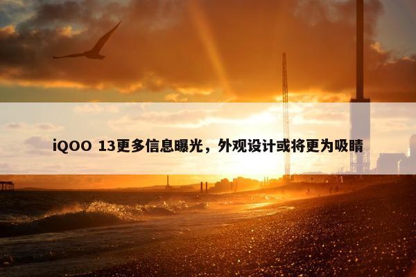 iQOO 13更多信息曝光，外观设计或将更为吸睛