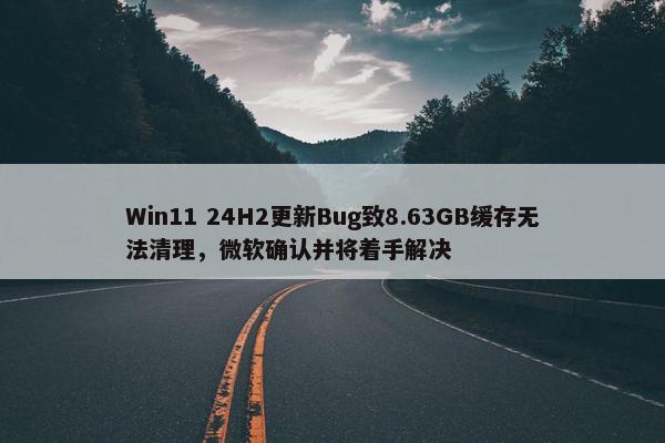 Win11 24H2更新Bug致8.63GB缓存无法清理，微软确认并将着手解决