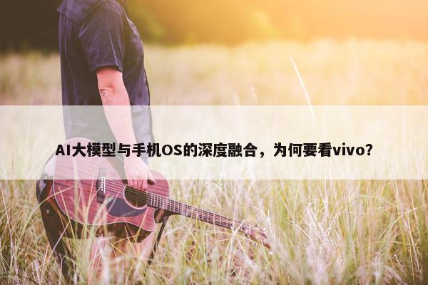 AI大模型与手机OS的深度融合，为何要看vivo？