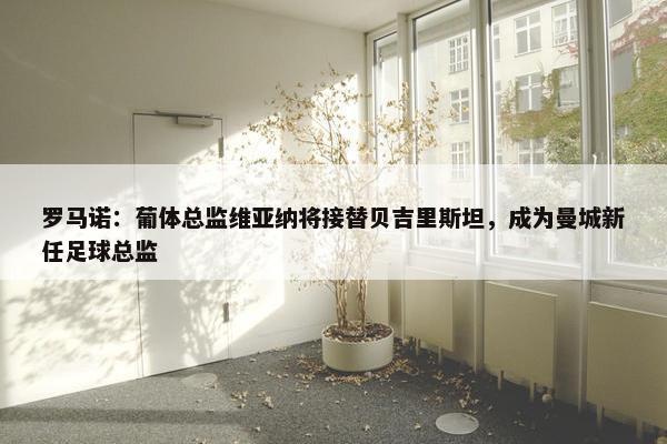 罗马诺：葡体总监维亚纳将接替贝吉里斯坦，成为曼城新任足球总监