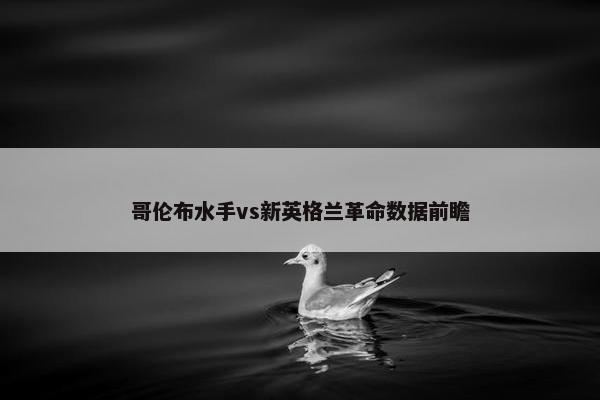 哥伦布水手vs新英格兰革命数据前瞻