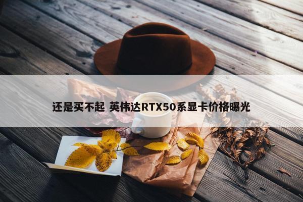 还是买不起 英伟达RTX50系显卡价格曝光