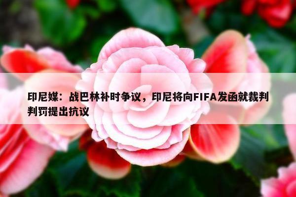 印尼媒：战巴林补时争议，印尼将向FIFA发函就裁判判罚提出抗议