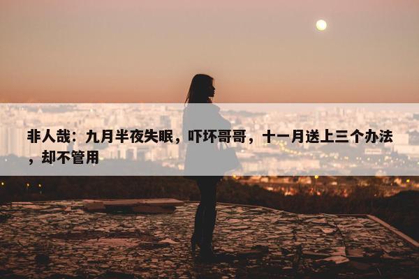 非人哉：九月半夜失眠，吓坏哥哥，十一月送上三个办法，却不管用