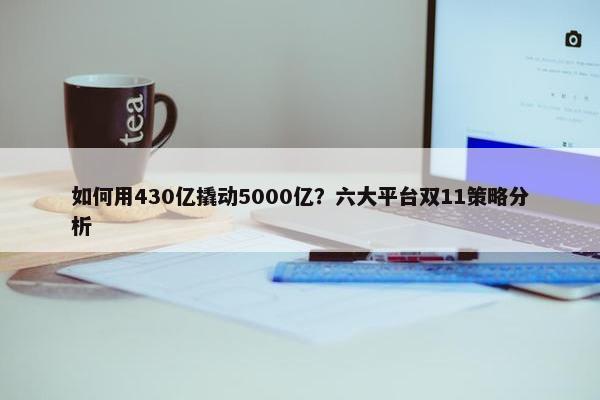 如何用430亿撬动5000亿？六大平台双11策略分析