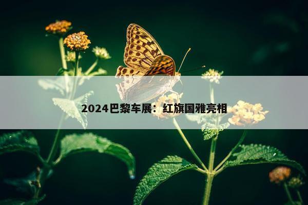 2024巴黎车展：红旗国雅亮相