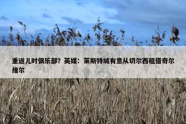 重返儿时俱乐部？英媒：莱斯特城有意从切尔西租借奇尔维尔