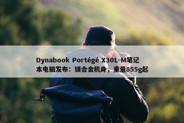 Dynabook Portégé X30L-M笔记本电脑发布：镁合金机身，重量855g起