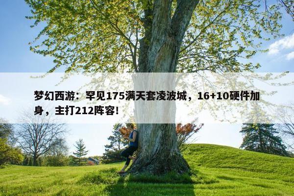 梦幻西游：罕见175满天套凌波城，16+10硬件加身，主打212阵容！