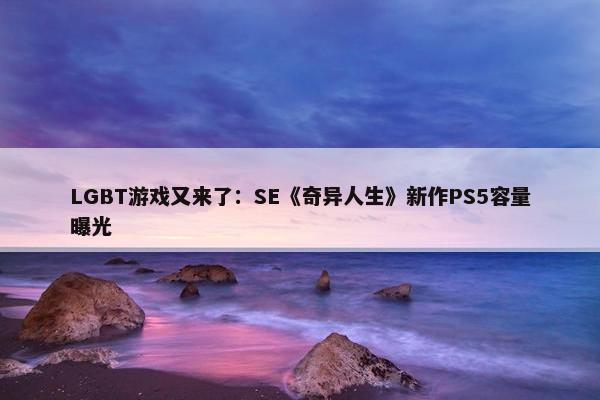 LGBT游戏又来了：SE《奇异人生》新作PS5容量曝光