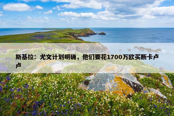 斯基拉：尤文计划明确，他们要花1700万欧买断卡卢卢