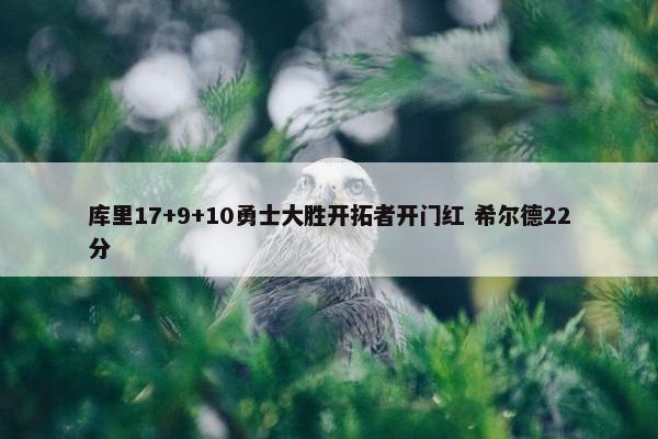 库里17+9+10勇士大胜开拓者开门红 希尔德22分