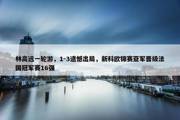 林高远一轮游，1-3遗憾出局，新科欧锦赛亚军晋级法国冠军赛16强