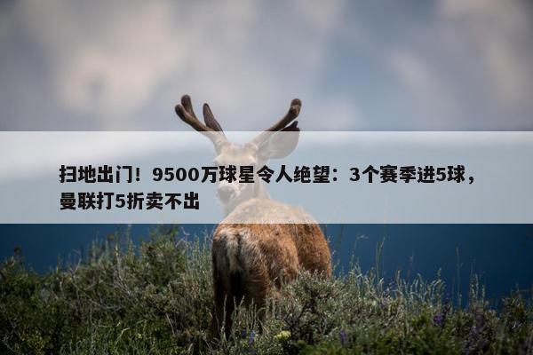 扫地出门！9500万球星令人绝望：3个赛季进5球，曼联打5折卖不出