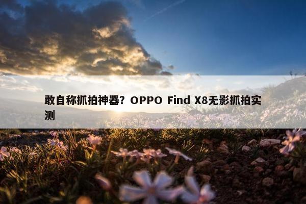 敢自称抓拍神器？OPPO Find X8无影抓拍实测