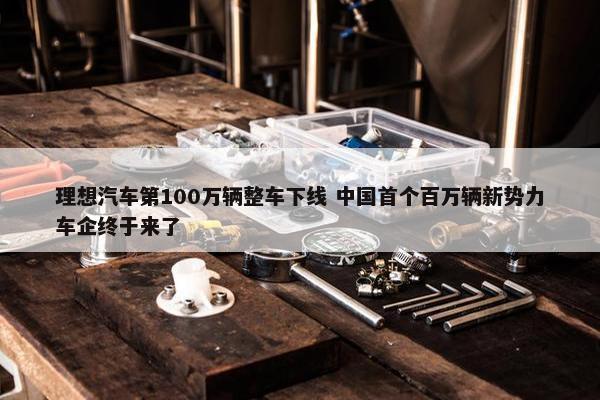 理想汽车第100万辆整车下线 中国首个百万辆新势力车企终于来了