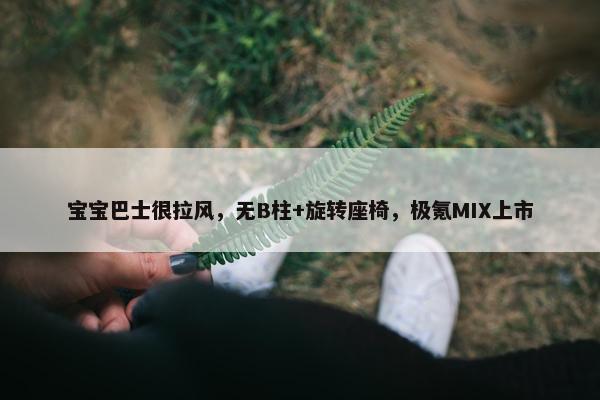 宝宝巴士很拉风，无B柱+旋转座椅，极氪MIX上市