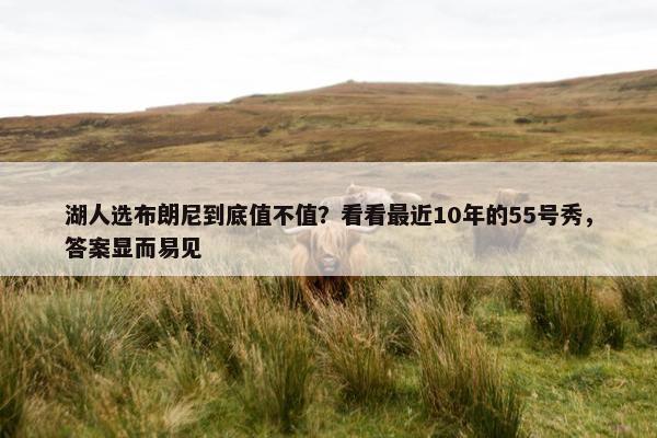 湖人选布朗尼到底值不值？看看最近10年的55号秀，答案显而易见