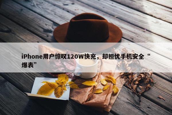 iPhone用户惊叹120W快充，却担忧手机安全“爆表”