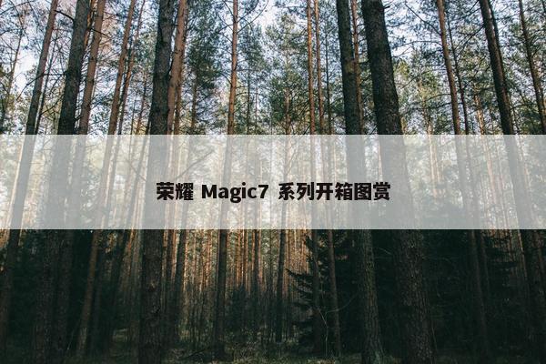 荣耀 Magic7 系列开箱图赏