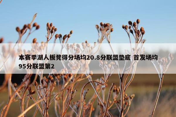 本赛季湖人板凳得分场均20.8分联盟垫底 首发场均95分联盟第2