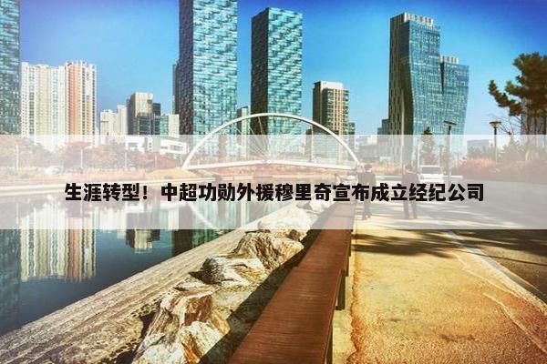 生涯转型！中超功勋外援穆里奇宣布成立经纪公司