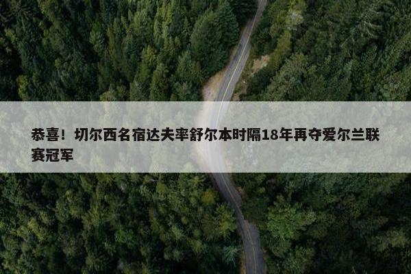 恭喜！切尔西名宿达夫率舒尔本时隔18年再夺爱尔兰联赛冠军