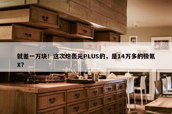 就差一万块！这次炮轰元PLUS的，是14万多的极氪X？