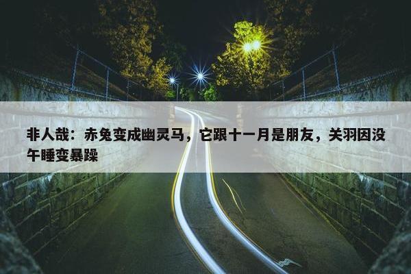 非人哉：赤兔变成幽灵马，它跟十一月是朋友，关羽因没午睡变暴躁