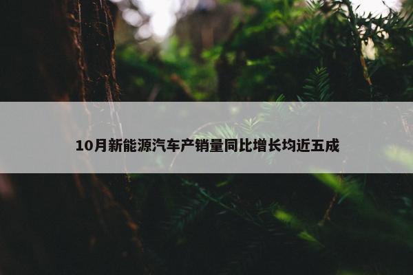 10月新能源汽车产销量同比增长均近五成