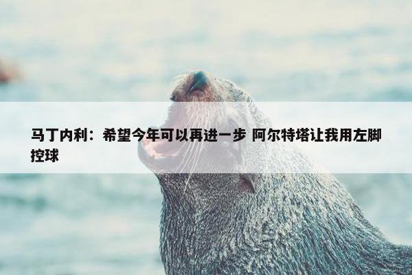 马丁内利：希望今年可以再进一步 阿尔特塔让我用左脚控球