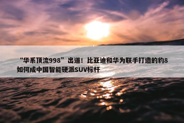 “华系顶流998”出道！比亚迪和华为联手打造的豹8如何成中国智能硬派SUV标杆