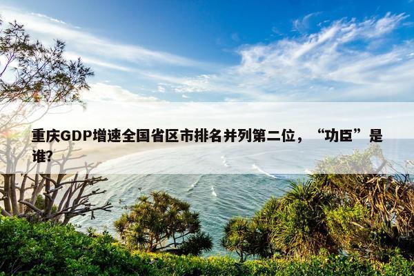 重庆GDP增速全国省区市排名并列第二位，“功臣”是谁？