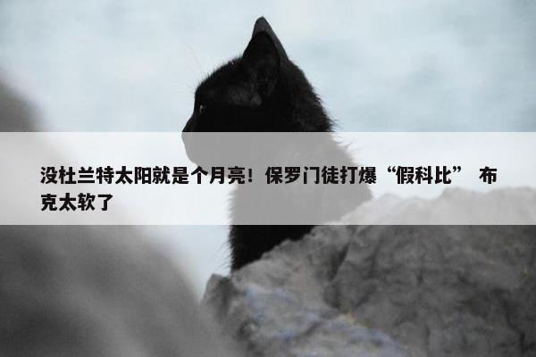 没杜兰特太阳就是个月亮！保罗门徒打爆“假科比” 布克太软了