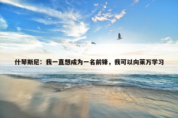 什琴斯尼：我一直想成为一名前锋，我可以向莱万学习