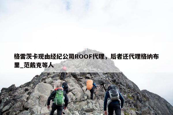 格雷茨卡现由经纪公司ROOF代理，后者还代理格纳布里_范戴克等人