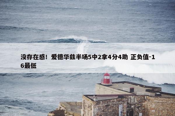 没存在感！爱德华兹半场5中2拿4分4助 正负值-16最低