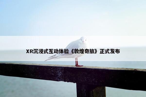 XR沉浸式互动体验《敦煌奇旅》正式发布