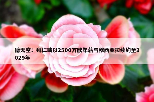 德天空：拜仁或以2500万欧年薪与穆西亚拉续约至2029年