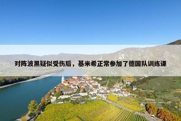 对阵波黑疑似受伤后，基米希正常参加了德国队训练课