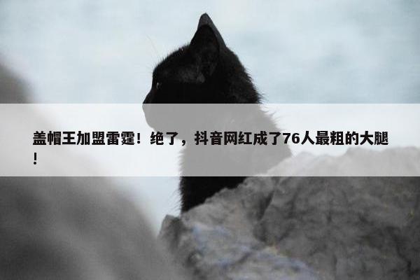 盖帽王加盟雷霆！绝了，抖音网红成了76人最粗的大腿!