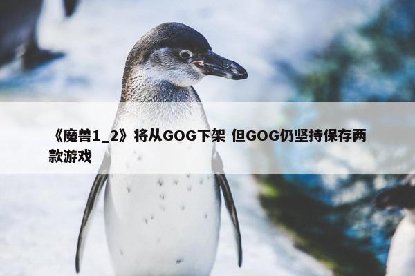 《魔兽1_2》将从GOG下架 但GOG仍坚持保存两款游戏