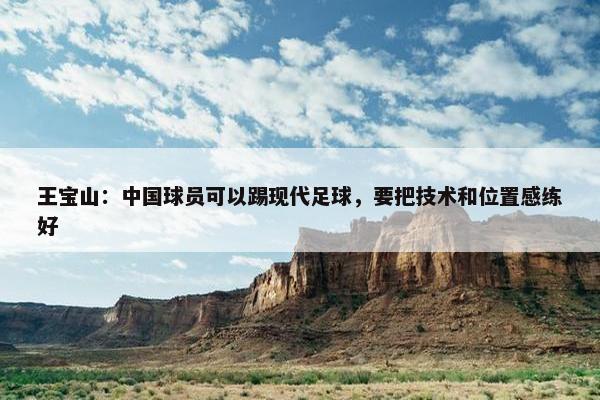 王宝山：中国球员可以踢现代足球，要把技术和位置感练好