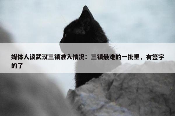 媒体人谈武汉三镇准入情况：三镇最难的一批里，有签字的了