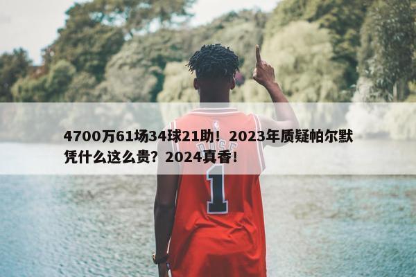 4700万61场34球21助！2023年质疑帕尔默凭什么这么贵？2024真香！