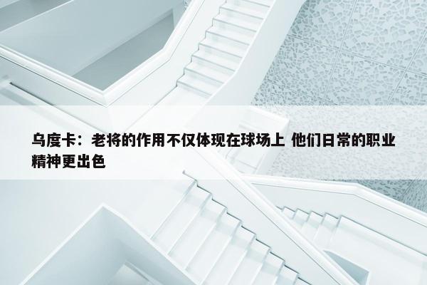 乌度卡：老将的作用不仅体现在球场上 他们日常的职业精神更出色