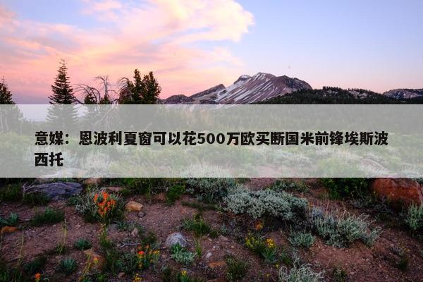 意媒：恩波利夏窗可以花500万欧买断国米前锋埃斯波西托