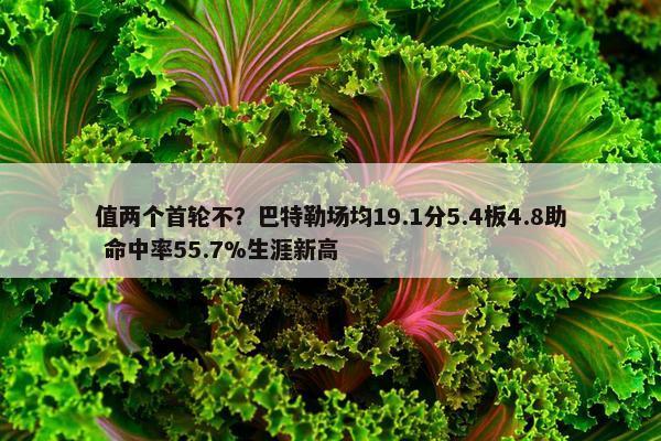 值两个首轮不？巴特勒场均19.1分5.4板4.8助 命中率55.7%生涯新高