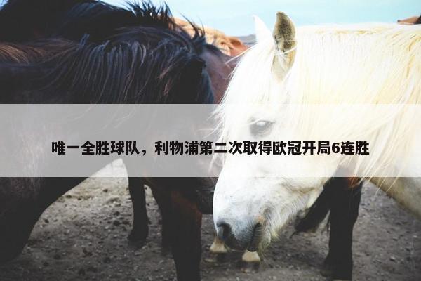 唯一全胜球队，利物浦第二次取得欧冠开局6连胜